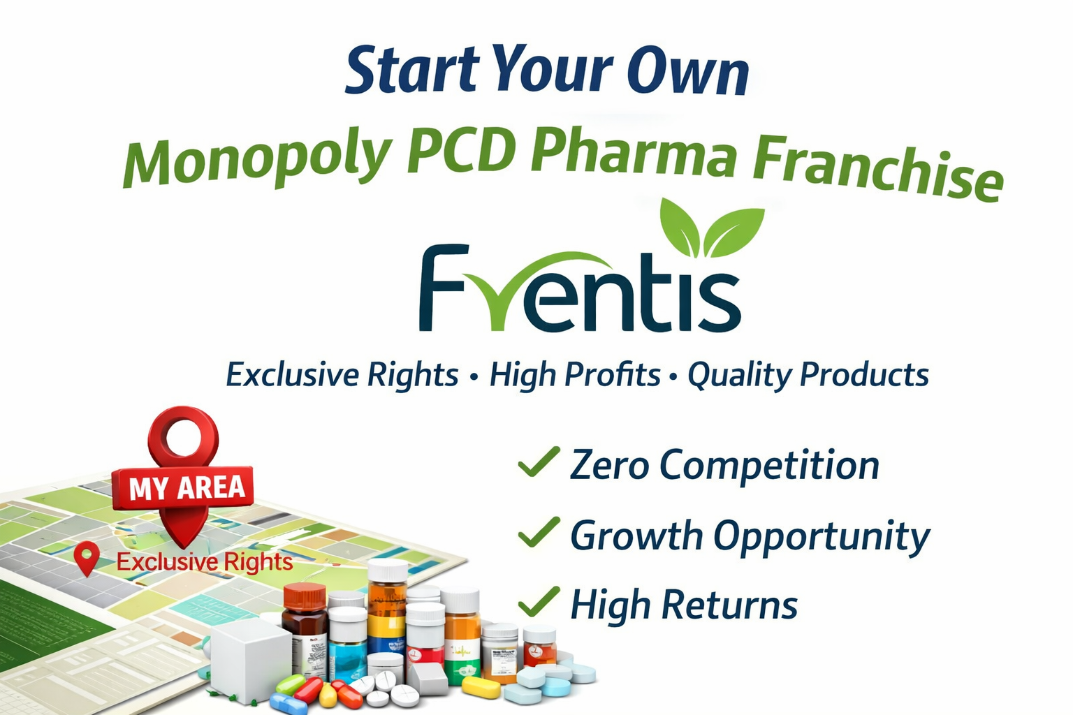 Start your Own Monopoly Pcd Pharma Franchise with Frentis Healthcare